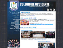 Tablet Screenshot of colegiodeoccidente.com